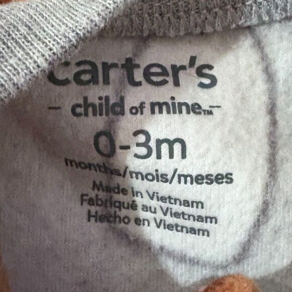 Baby's First Christmas Fleece Footed Sleeper Lot of 2 Carter's & Little Me 0-3M - Picture 7 of 7